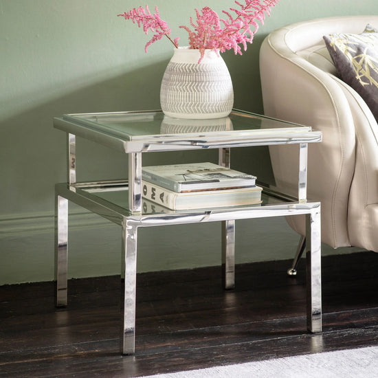 Salerno Side Table Silver Gallery Direct Homebound