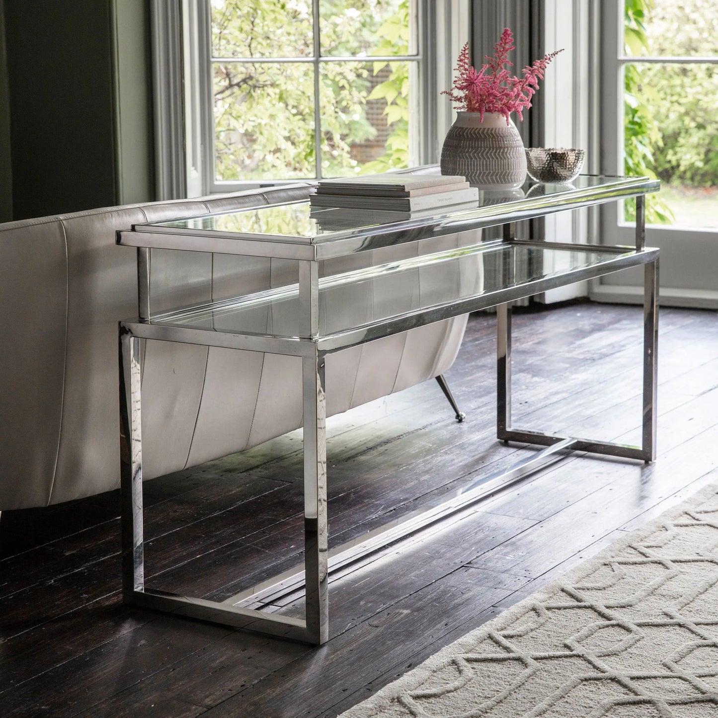 Salerno Console Table Silver Gallery Direct Homebound