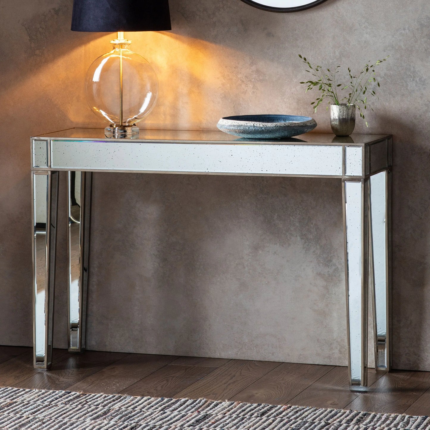 Pattington Mirrored Console Table Gallery Direct Homebound