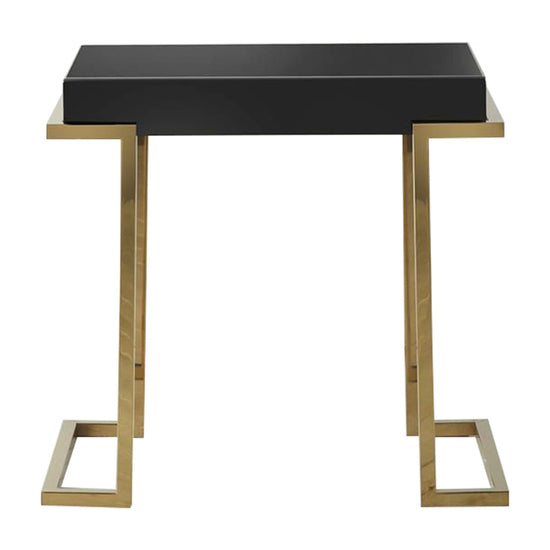 Delray Black Mirrored Side Table Gallery Direct Homebound