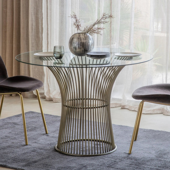 Zepplin Dining Table Bronze Gallery Direct Homebound
