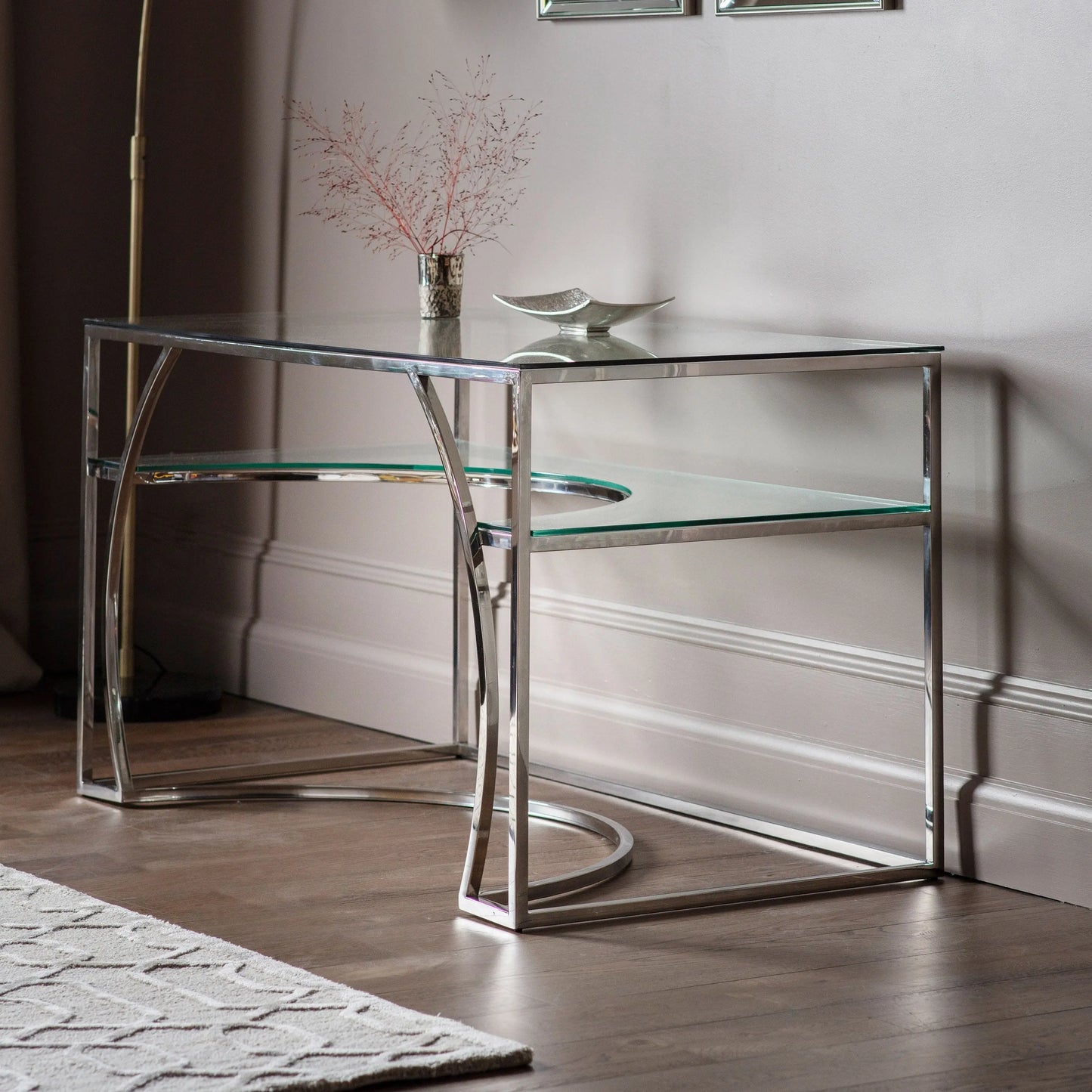 Parton Desk Silver Gallery Direct Homebound