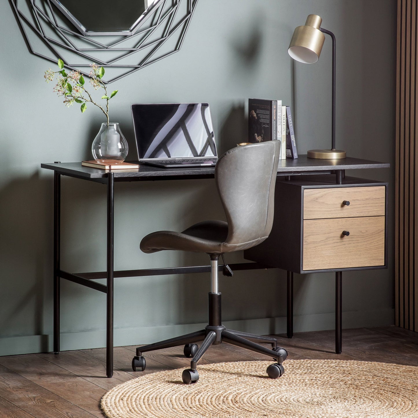 Carbury 2 Drawer Desk Gallery Direct Homebound