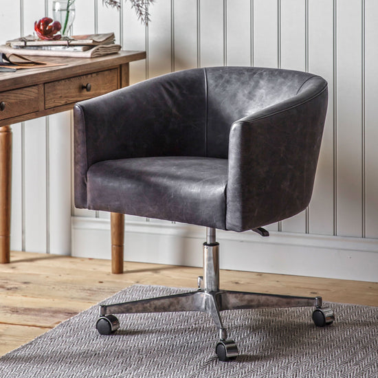 Feynman Swivel Chair Antique Ebony Gallery Direct Homebound