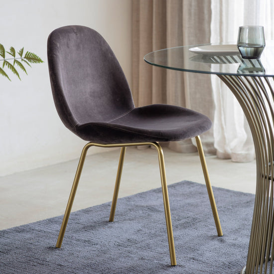 Flanagan Chair Velvet (2pk) - Colour Options Gallery Direct Homebound