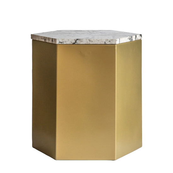 Lydden Side Table Gold - Size Options Gallery Direct Homebound