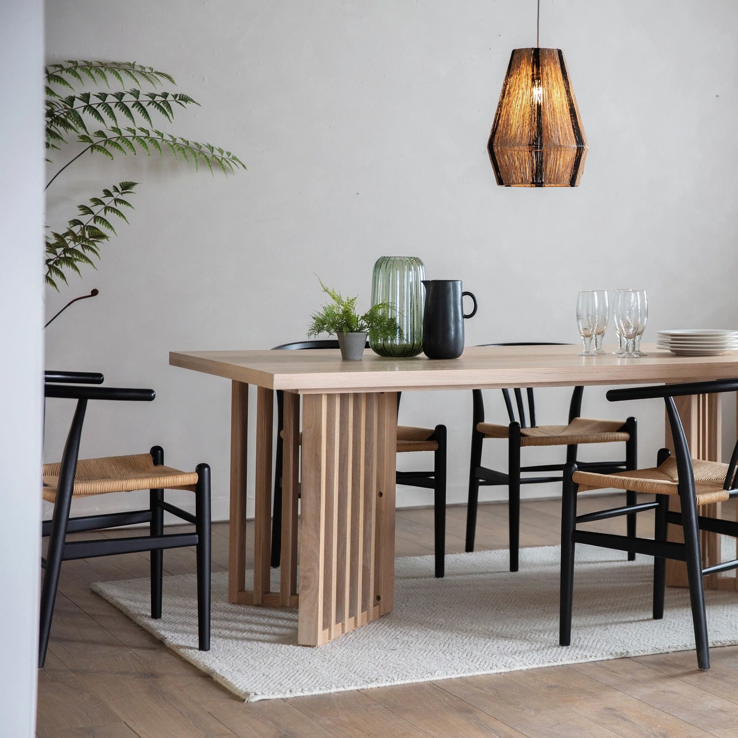 Okayama Dining Table - Size Options Gallery Direct Homebound