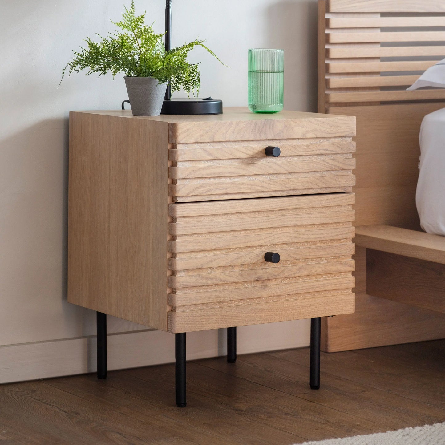 Okayama 2 Drawer Bedside Gallery Direct Homebound