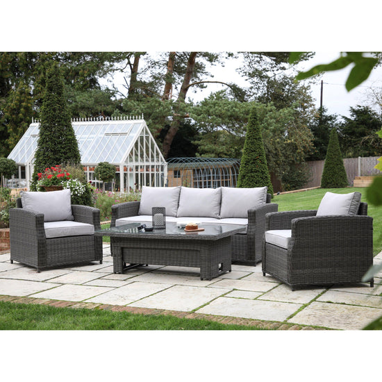 Sovera 3 Seater Dining Set Rising Table - Colour Options Gallery Direct Homebound