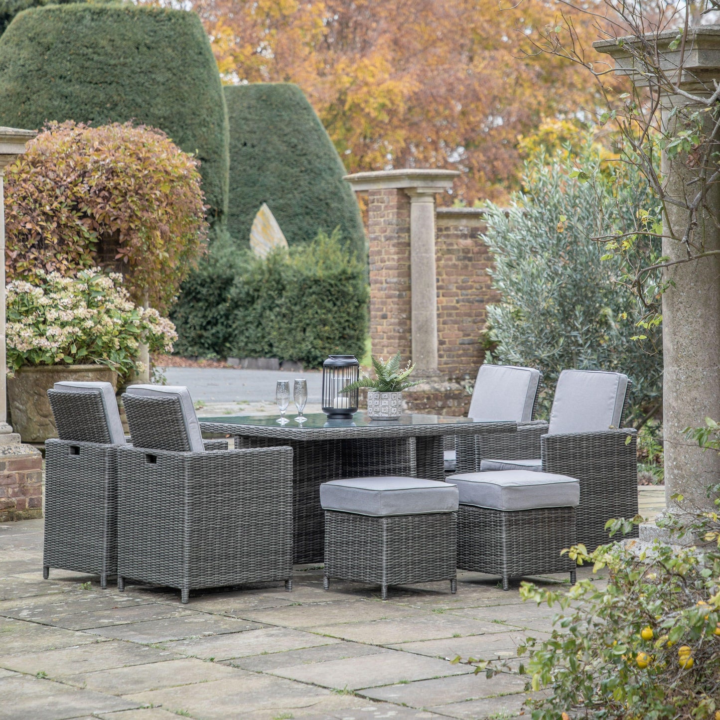 Rondin 8 Seater Cube Dining Set - Colour Options Gallery Direct Homebound