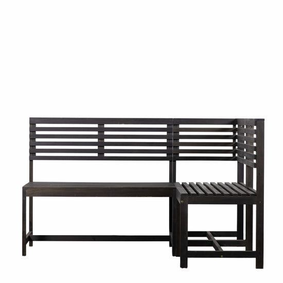 Volos Balcony Modular Bench Charcoal Gallery Direct Homebound