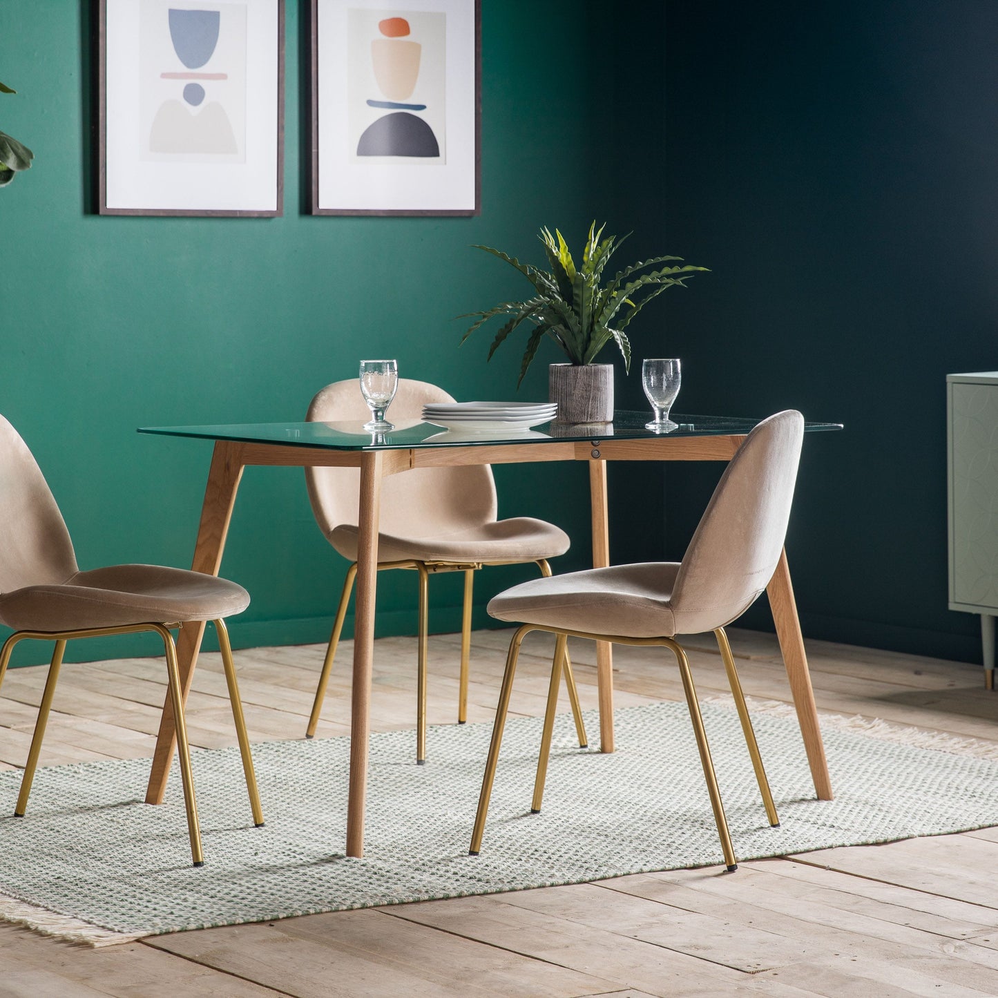 Blair Rectangle Dining Table - Colour Options Gallery Direct Homebound