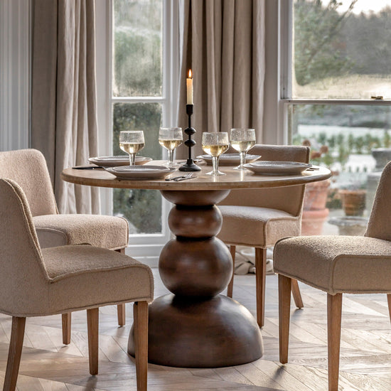 Sculpt Round Dining Table Gallery Direct Homebound