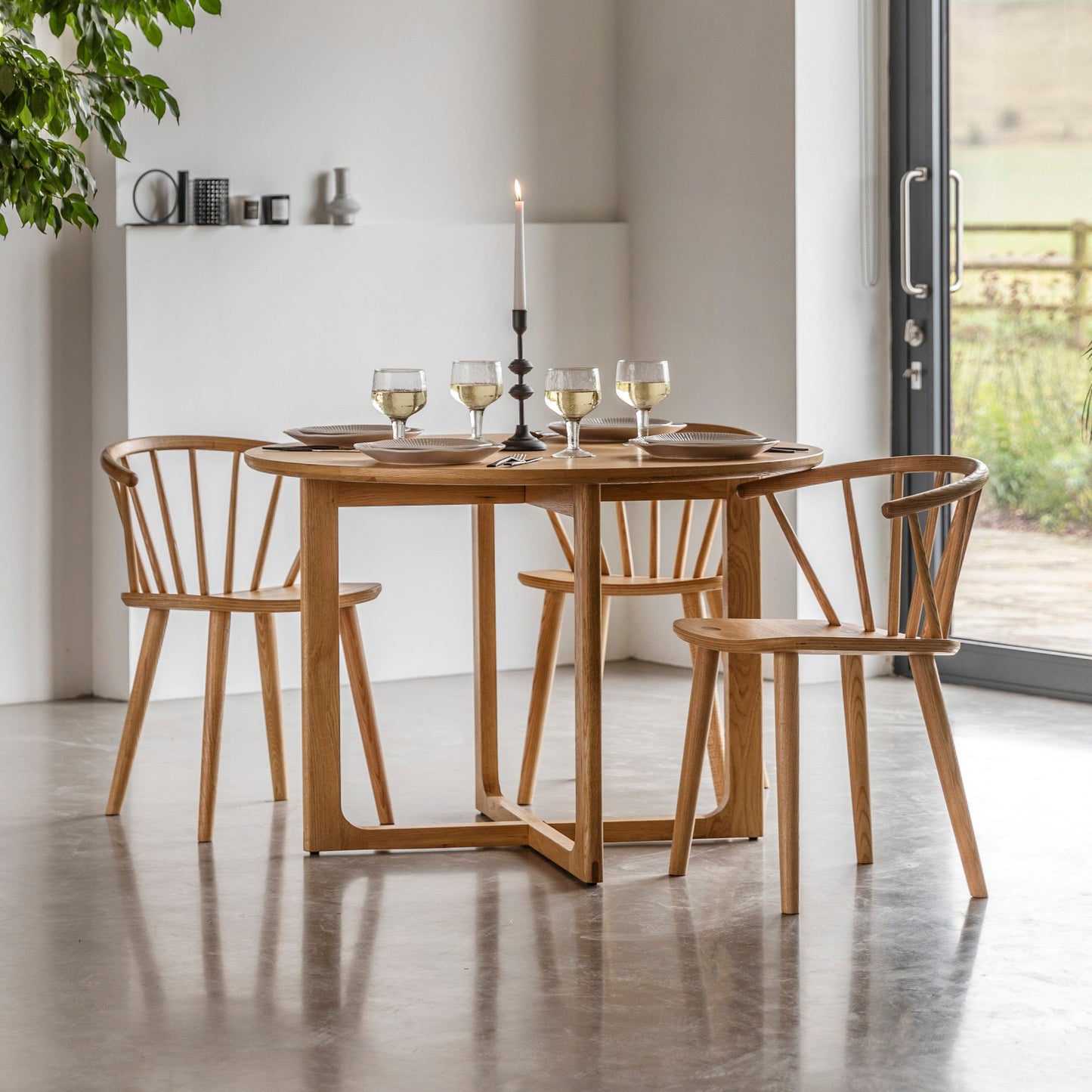 Craft Round Dining Table - Colour Options Gallery Direct Homebound