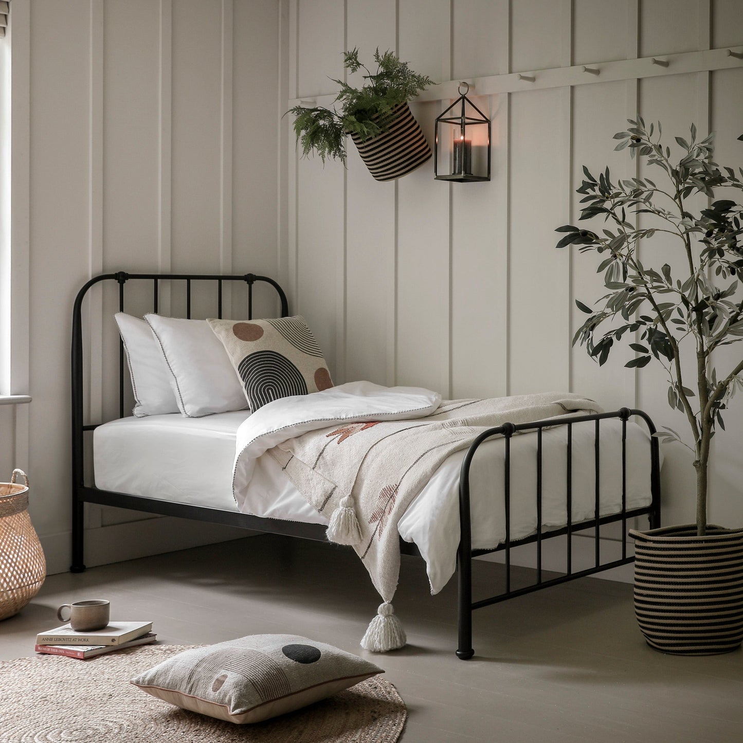Loughton Single Bed Black - Colour Options Gallery Direct Homebound