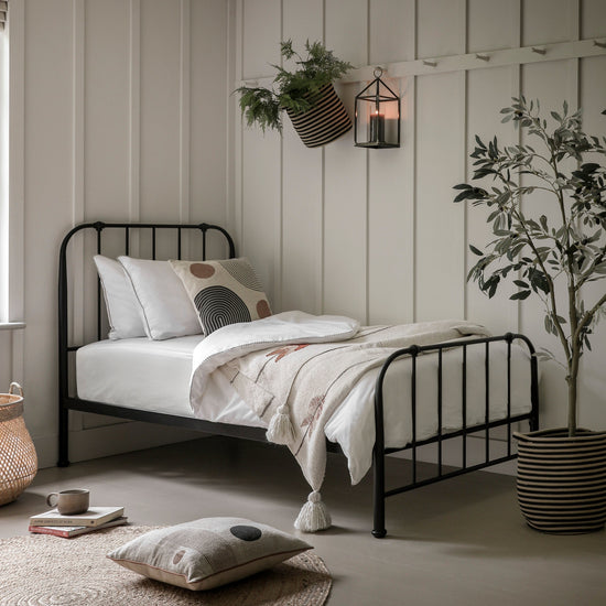 Loughton Single Bed Black - Colour Options Gallery Direct Homebound