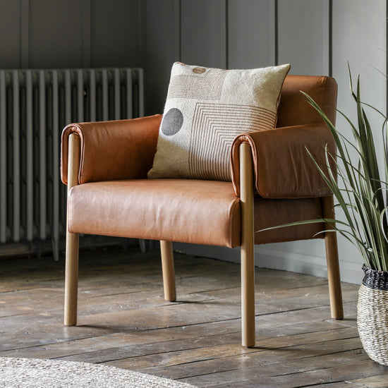 Stratford Armchair Brown Leather Gallery Direct Homebound