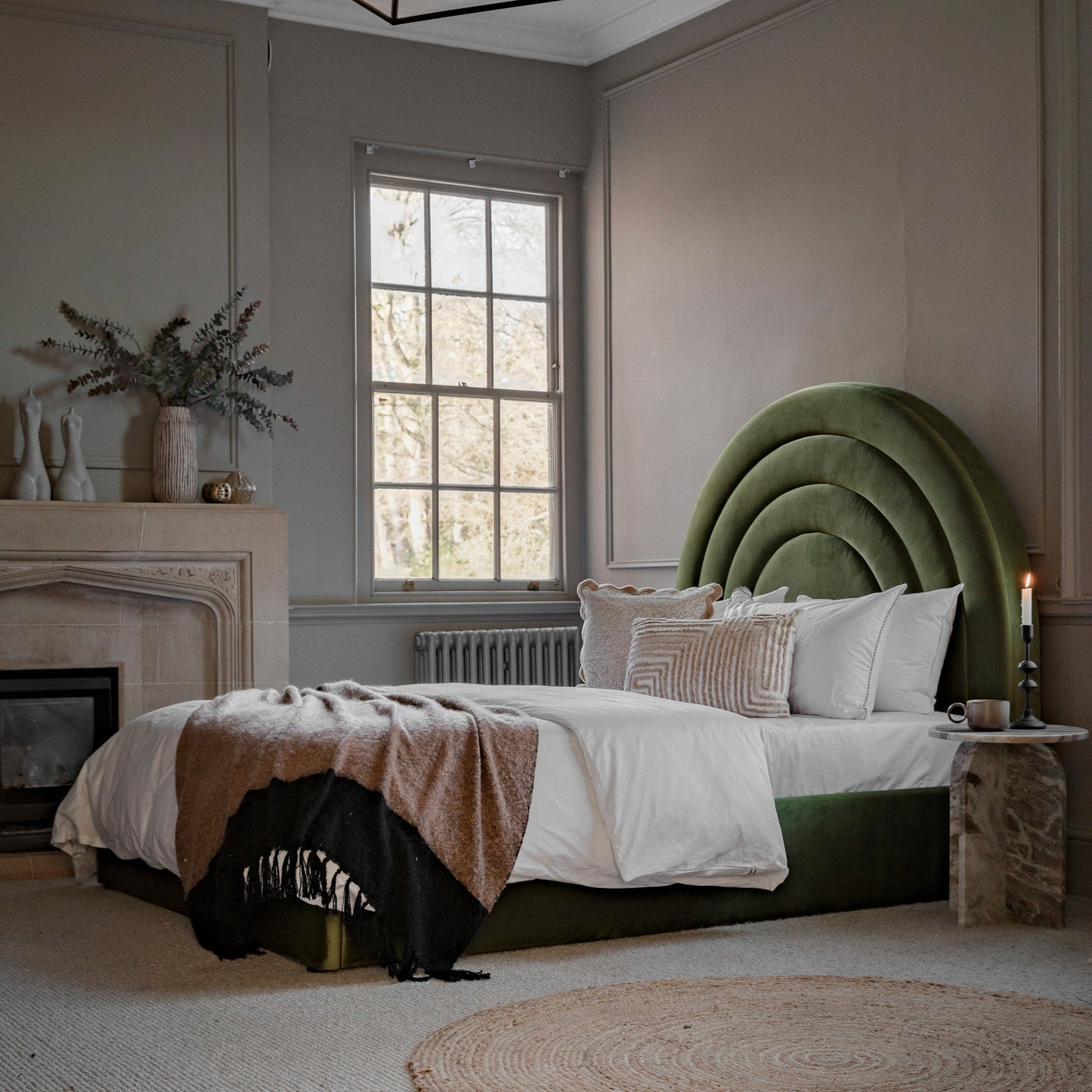 Arch King Bed - Colour Options Gallery Direct Homebound