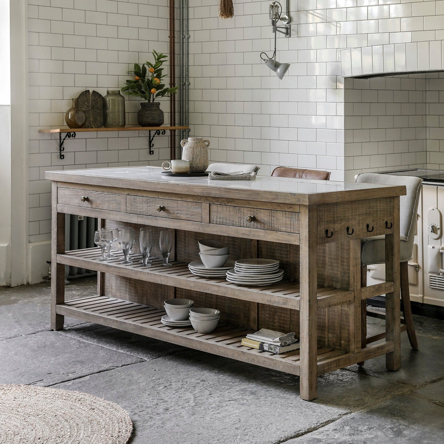Vancouver Kitchen Island - Size Options Gallery Direct Homebound